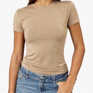 Amazon Tan Short Sleeve Women's Tee